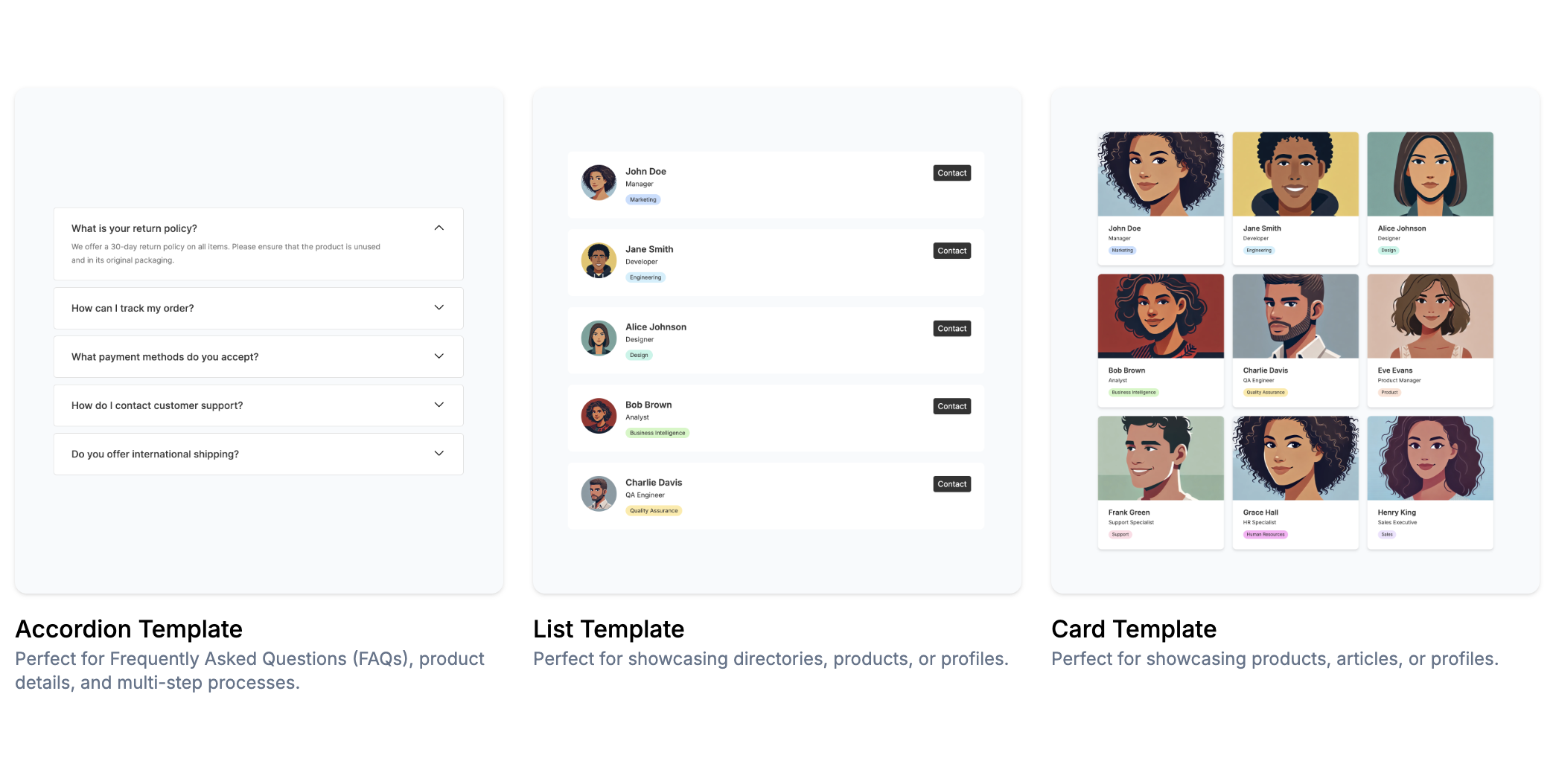 shareables templates